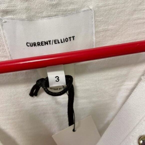 Current Elliott shirt white with metal studs size 8 - Picture 6 of 8